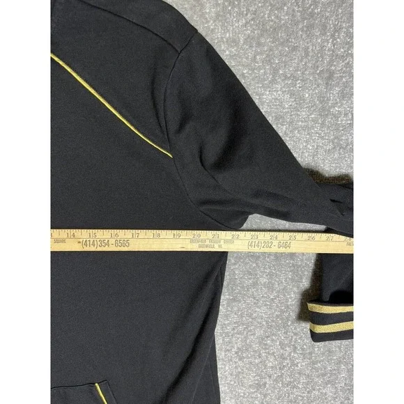 Quacker Factory Rhinestone Grommet Gold Trim Full Zip Jacket Women Large Pockets - Picture 14 of 15